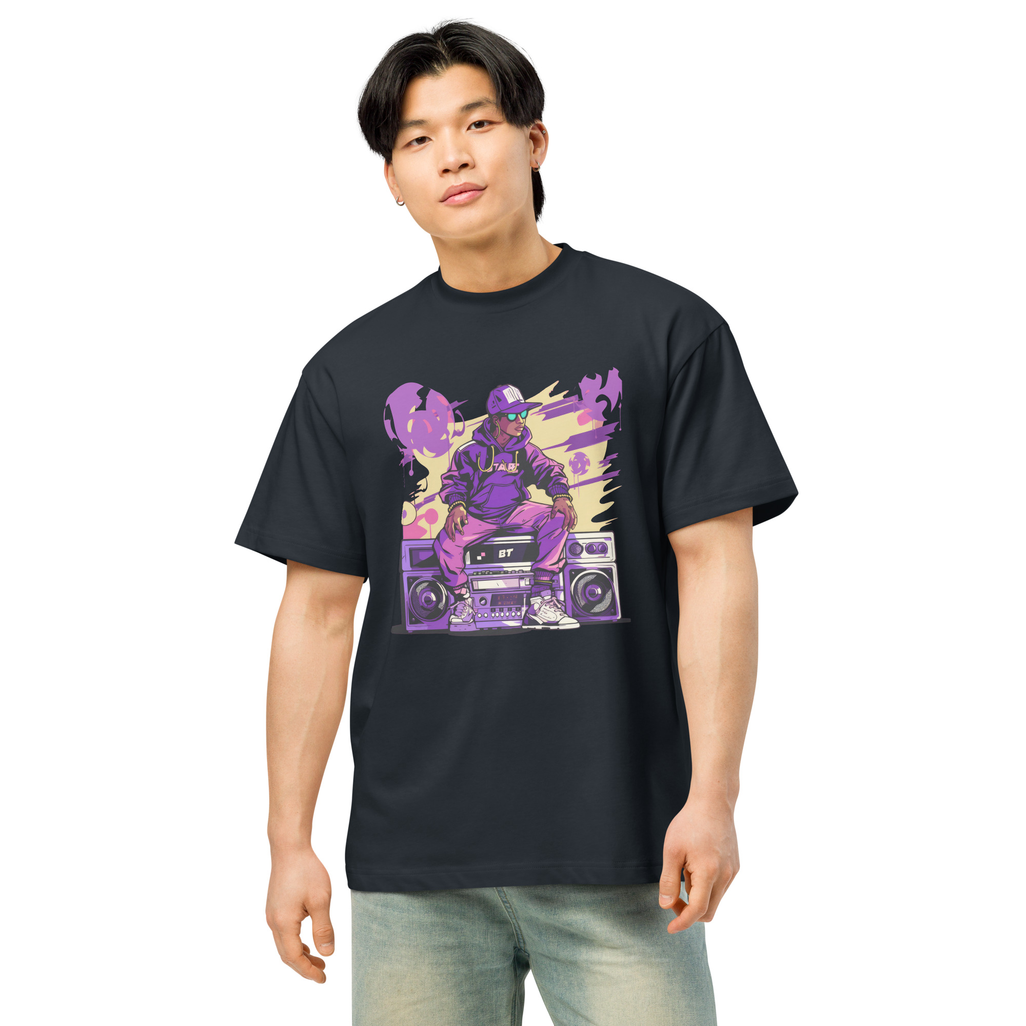 mens-box-tee-navy-blazer-front-68a3f34821ee1.jpg Men’s box tee - Image 16