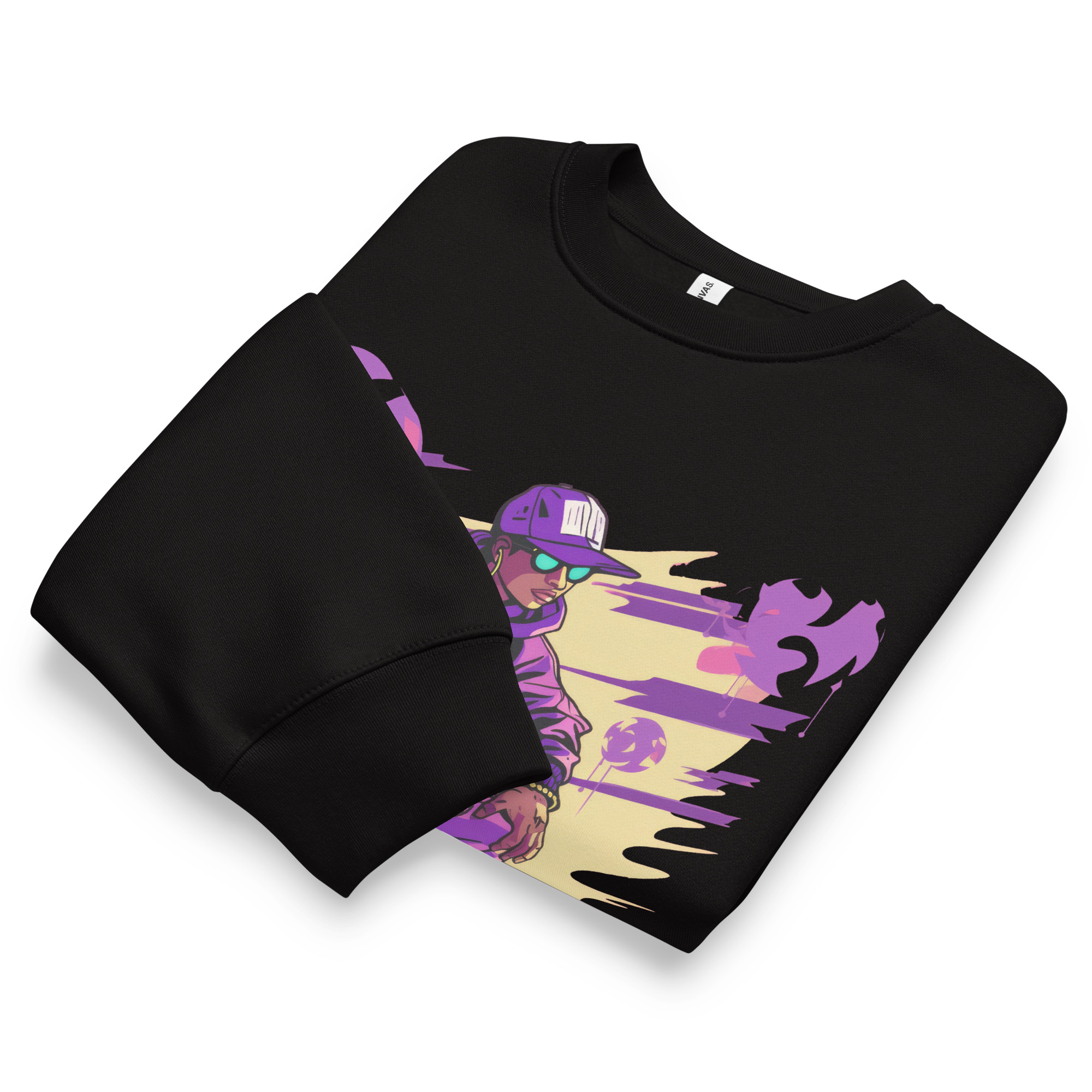 unisex-oversized-heavyweight-sweatshirt-black-front-68a3ef47df86e.jpg Oversized heavyweight sweatshirt - Image 2