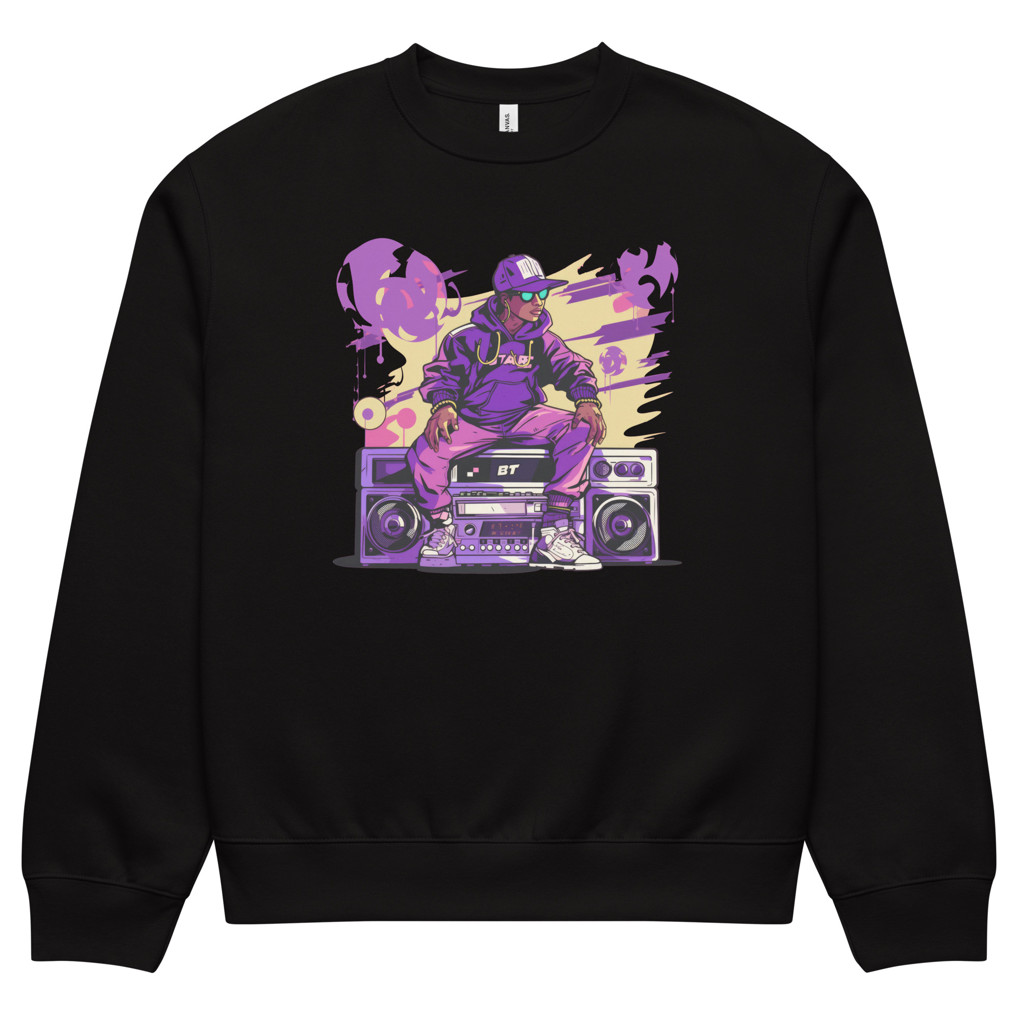 unisex-oversized-heavyweight-sweatshirt-black-front-68a3ef47e013e.jpg Oversized heavyweight sweatshirt - Image 5